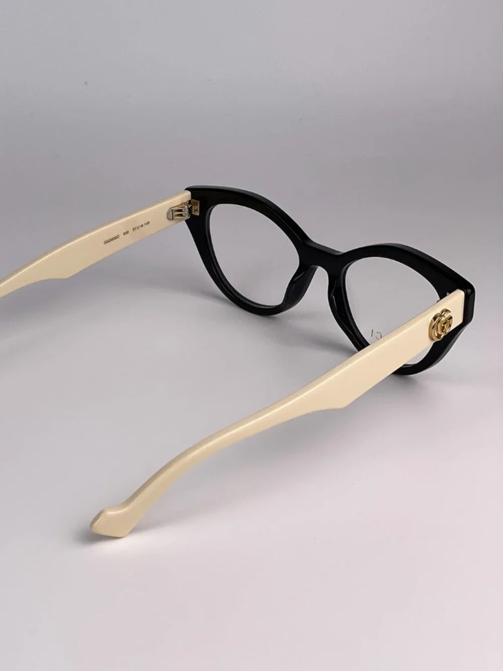 GUCCI GG0959O 002 BLACK/IVORY CAT EYE EYEGLASSES